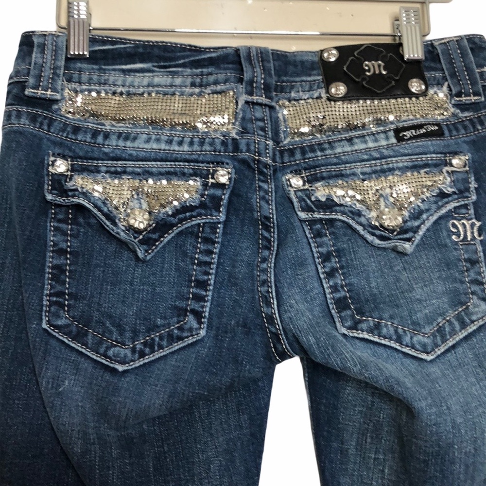 Miss Me Metal embellished flap pocket Skinny Jean